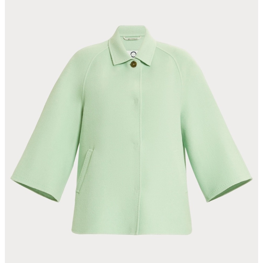 Marina Rinaldi WOOL AND CASHMERE DOUBLE-FACE FABRIC JACKET